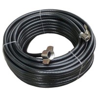 Rubber air hose with fittings Ø6 x 11mm, 12m