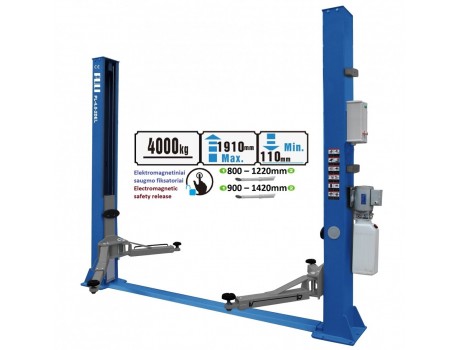 Гидравлический 2-стоечный подъемник с электромагнитным расцеплением 4.0t, 380V PULI