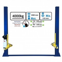 Hydraulic two post lift with mechanical safety locks, 4.0t, 220V PULI