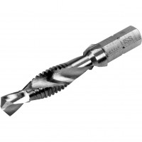 Combined drill tap HSS - 1/4" HEX