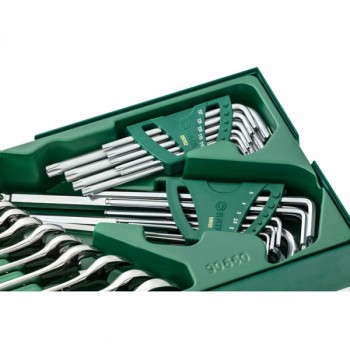 Tray. Combination wrench and hex key set 10pcs. SATA