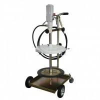 Mobile grease pump kit with hose reel 50:1 HPMM