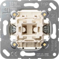 Механизм кнопочного 1-кл. выключателя, 10 A/250 V 531U
