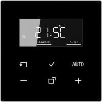 Room thermostat display, LS range, black, LB Management TRDLS1790SW JUNG