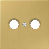 Metal cover plate for TV socket, brass, LS, ME2990TVC JUNG