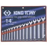 Kombinētais uzgriežņu atslēgu komplekts 14 gab. (8-24mm) King Tony