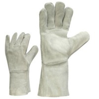 Leather welding work gloves, length 35 cm. 10/XL 143