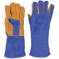 Leather welding work gloves, length 35 cm. 10/XL 146