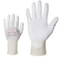 Knitted nylon gloves, size 6/XS 123