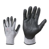 Cut-resistant work gloves with nitrile coating,"D" size 7/S 7152