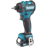 Сordless Brushless screwdriver DF032DSAJ 12V Hex 1/4" in MAKPAC (2x2.0Ah + charger) Makita