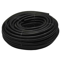 Flexible corrugated pipes 320N, car 10/7mm, 100m black Pawbol