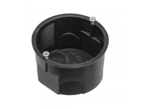 Junction box, Ø63x40mm black Pawbol