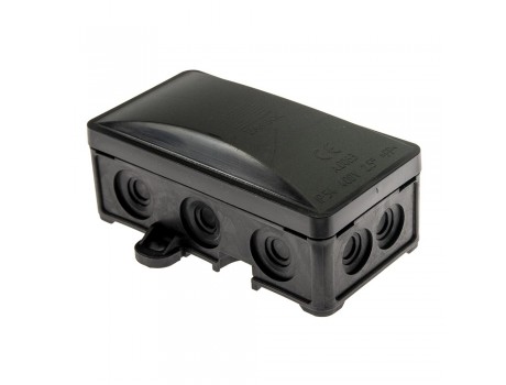 Junction box IP54 95x45x40 Black Pawbol