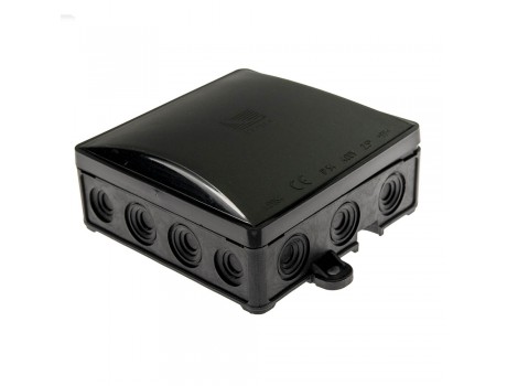 Junction box IP54 90x90x40 UV Black Pawbol