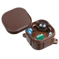 Junction box IP54 92x92x44 5x4" Brown Pawbol