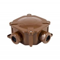 Junction box IP67 75x75x33 5x4" Brown Pawbol