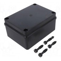 Junction box IP65 150x110x70 Black Pawbol