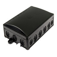 Junction box IP54 90x130x40 UV Black Pawbol