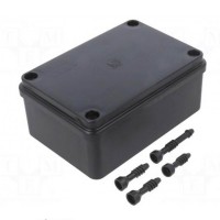 Junction box IP65 120x80x50 Black Pawbol