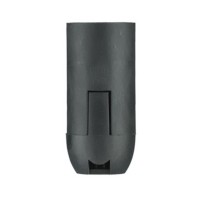 Bulb holder E14 2A black Pawbol