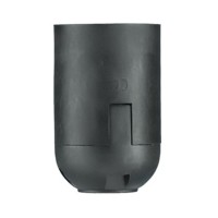 Bulb holder E27 4A black Pawbol