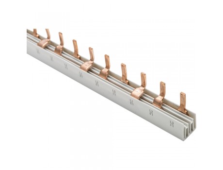 Phase busbar 3P, 57 mod., 63A, 10mm2 Pin Vexen