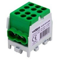 Terminal 2x25-4x16mm Al/CU, green HLAK Vexen