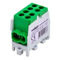 Terminal 2x25-2x16mm Al/CU, green HLAK Vexen