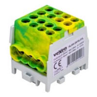 Terminal 2x25-6x16mm Al/CU, yellow/green HLAK Vexen