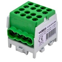 Terminal 2x25-6x16mm Al/CU, green HLAK Vexen