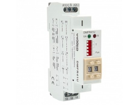 Цифровое мультифункциональное реле времени 1CO 16A AC/DC 12-230V Vexen