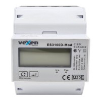 Three phase electrical meter, one tariff 100A with Modbus RTU, MID certificate Vexen