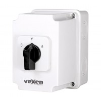 Changeover cam switch 0-Y-D 3P 25A IP65 Vexen