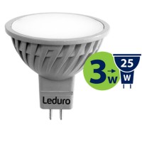 LED лампочка 3W 120* GU5.3 250lm 3000K AC/DC12V LEDURO 