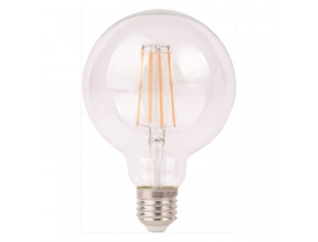 LED лампочка GLOBE 95 FILAMENT  7.0W 806lm 360° E27 3000K 220-240V LEDURO