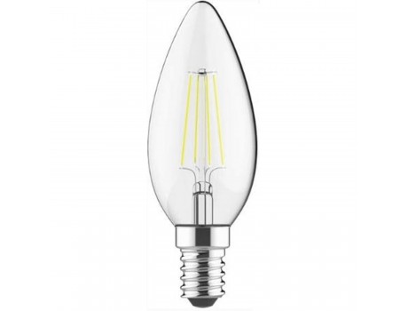 LED лампочка C35 FILAMENT  4W 400lm 360° E14 2700K 220-240V LEDURO