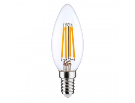 LED лампочка FILAMENT - C35 - 6W - 810lm - E14 - 3000K - 220-240V  LEDURO