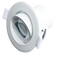 LED Gaismeklis 8W 600Lm 3000K LX-RSLIM – downlight, white D90mm LEDURO