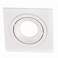 SQUARE  SQW1 downlight alluminium, color-white 1x GU10 92x92  LEDURO