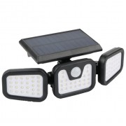 LED prožektors ar saules paneli un