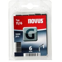 Скобы плоские G тип 11/6мм (10.6x1.25мм) 1200шт Novus