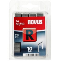 Flat wire staples R type 50/10mm (12.5x1.25mm) 960pc Novus