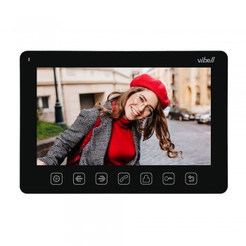 Video domofons divām ģimenēm NOVEO MULTI2, 7" LCD ekrāns, melns Vibell ORNO