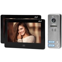 Video domofons divām ģimenēm FELIS MEMO MULTI2, 7" LCD ekrāns, SD+DVR sloti, melns Vibell ORNO