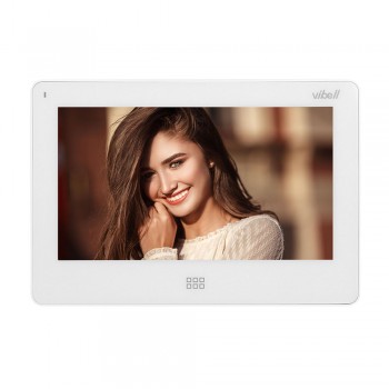 Video domofons divām ģimenēm FELIS MEMO MULTI2, 7" LCD ekrāns, SD+DVR sloti, balts Vibell ORNO