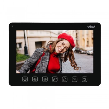 Video domofons četrām ģimenēm NOVEO MULTI4, 7" LCD ekrāns, melns Vibell ORNO