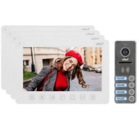 Video domofons četrām ģimenēm NOVEO MULTI4, 7" LCD ekrāns, balts Vibell ORNO