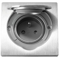 Hermetic electrical socket IP55, stainless steel ORNO