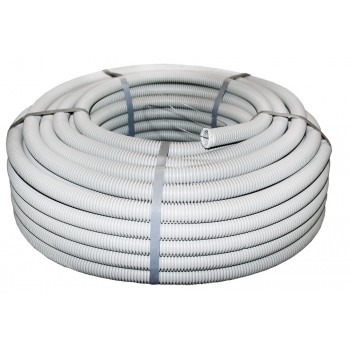 Corrugated tube 32T 320N grey with wire